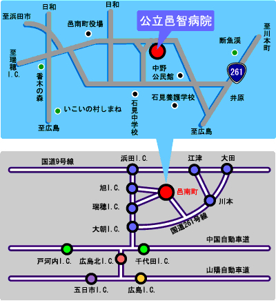 邑南町内道路地図